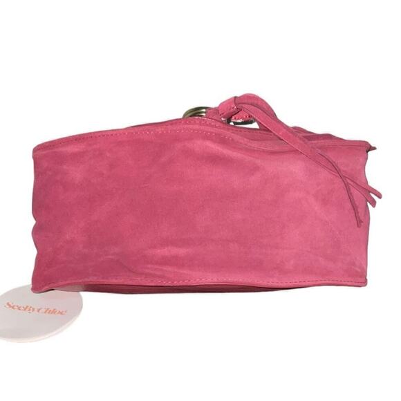 See by Chloé Collins Suede Crossbody Bag New with Tags Grape NWT - Picture 7 of 16